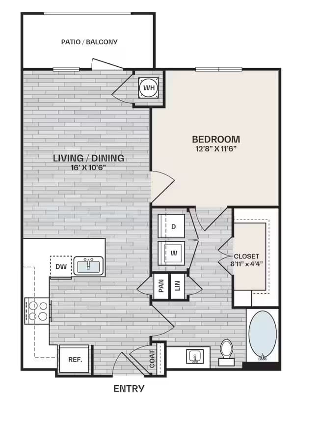 A1 1-1103 floor plan