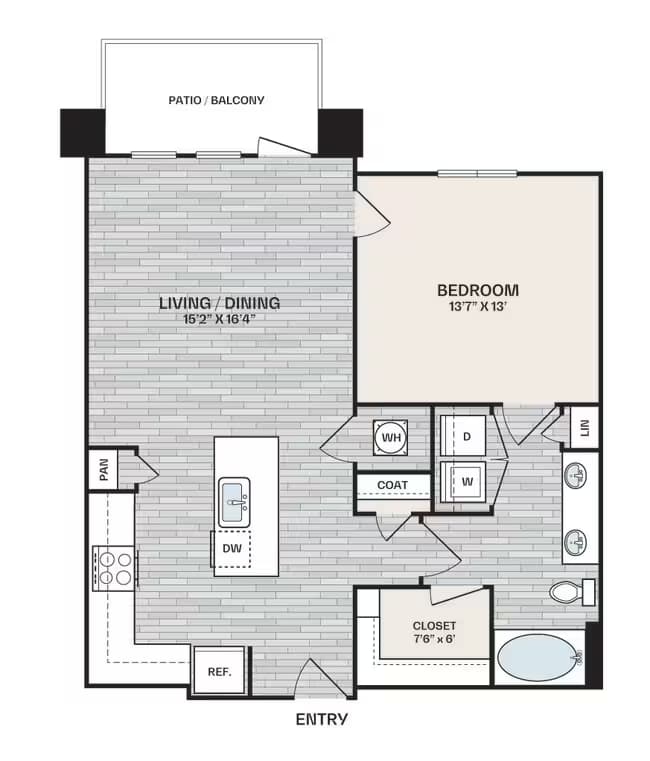 Unit 7-7303 6-6308 floor plan