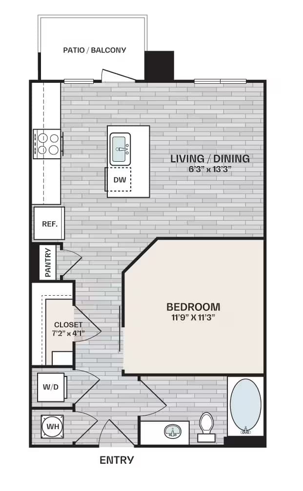 Unit 4-4105 4-4205 floor plan