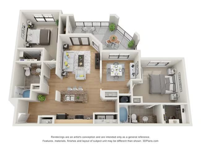 The Fusion 2-232 floor plan
