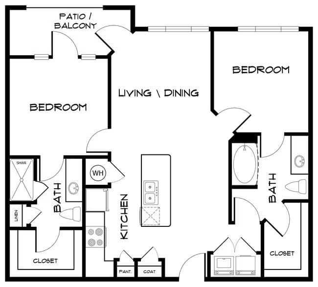 B1P 1216 floor plan