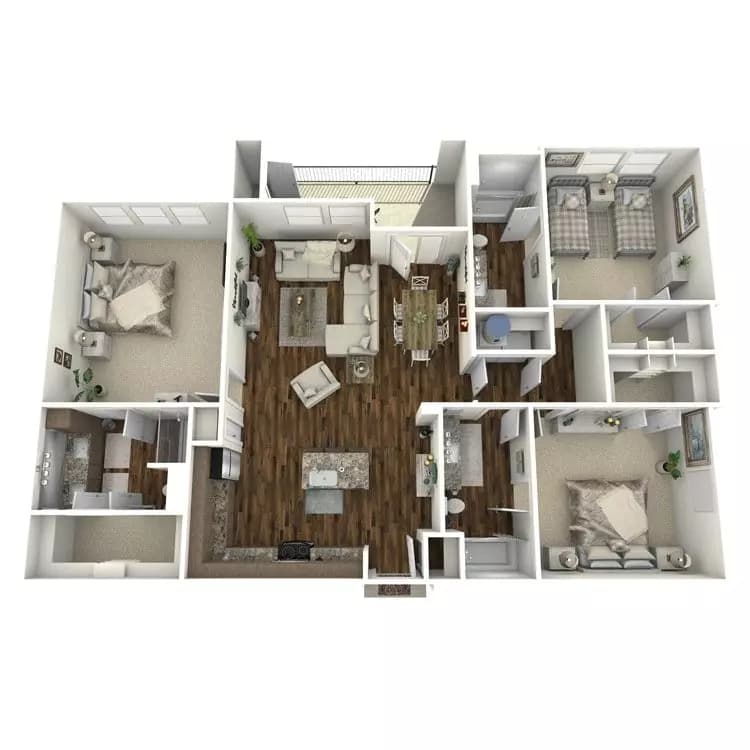 C2 1-1326 floor plan