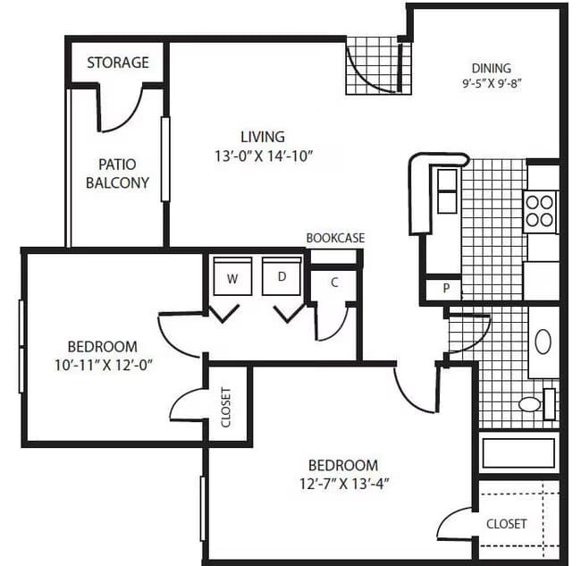 Unit 4307 3306 floor plan