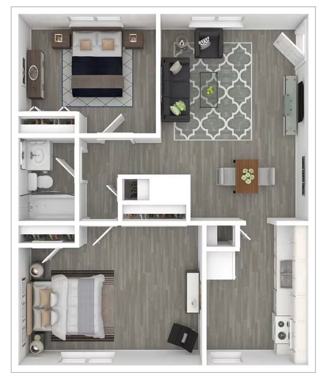 Unit 17C 15D floor plan