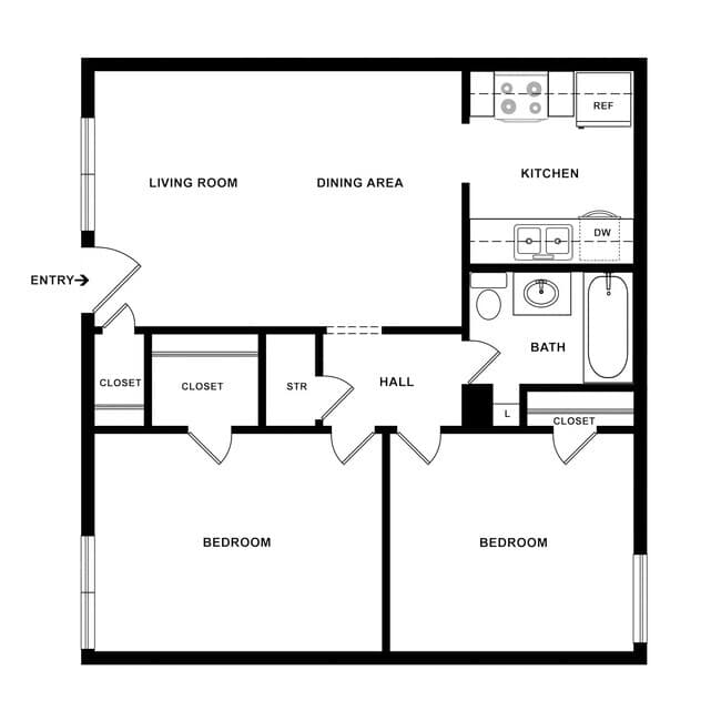 B1 Fully Upgraded 525-C floor plan