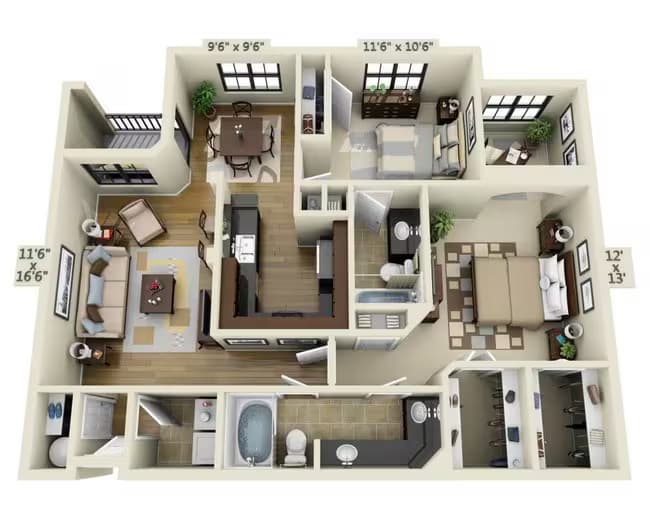 Unit 08408 08408 floor plan