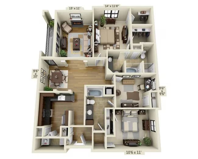 Unit 07207 07207 floor plan