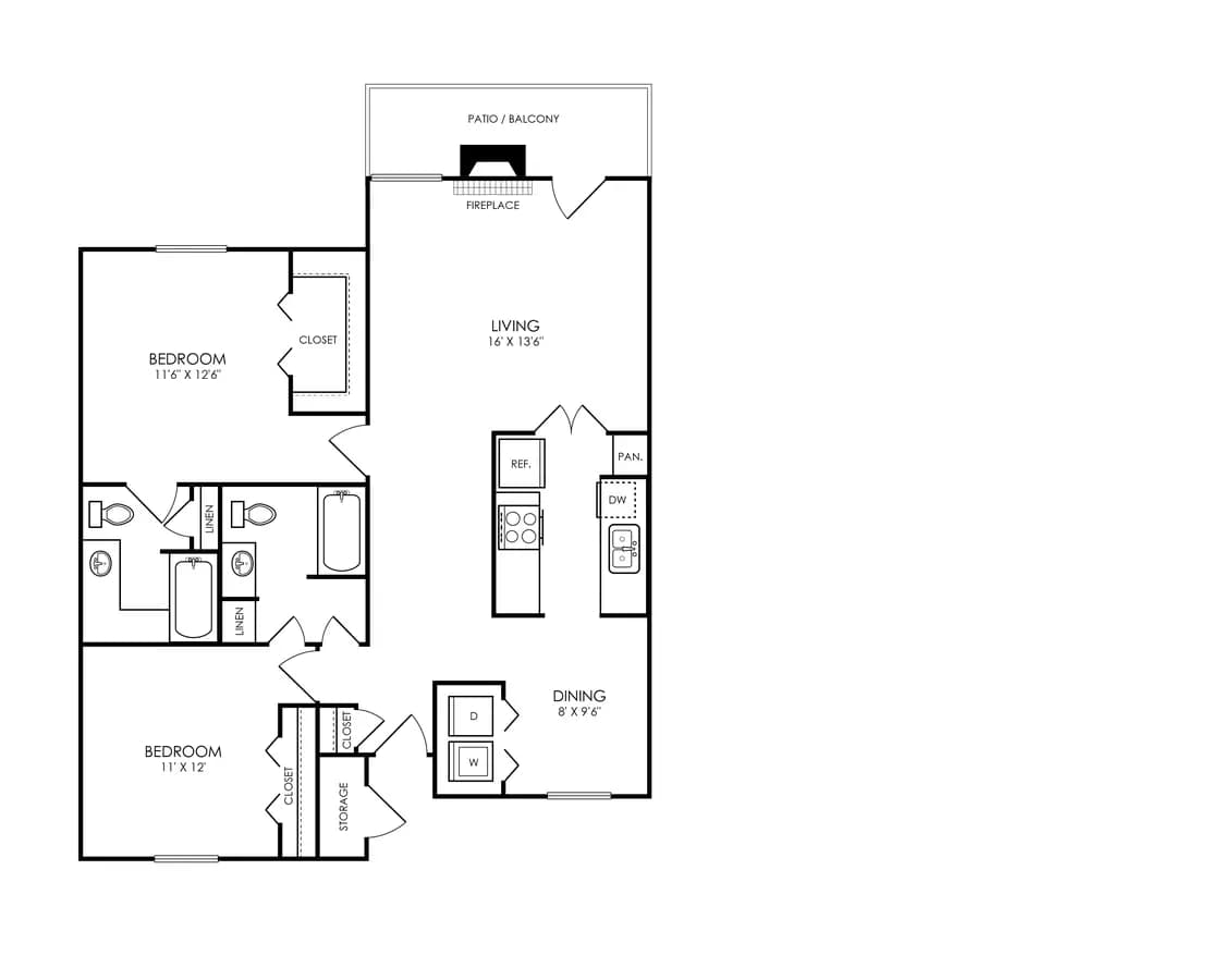 Unit 214 214 floor plan