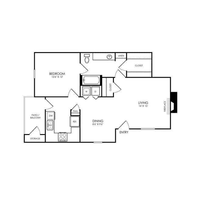 A1 1821 floor plan