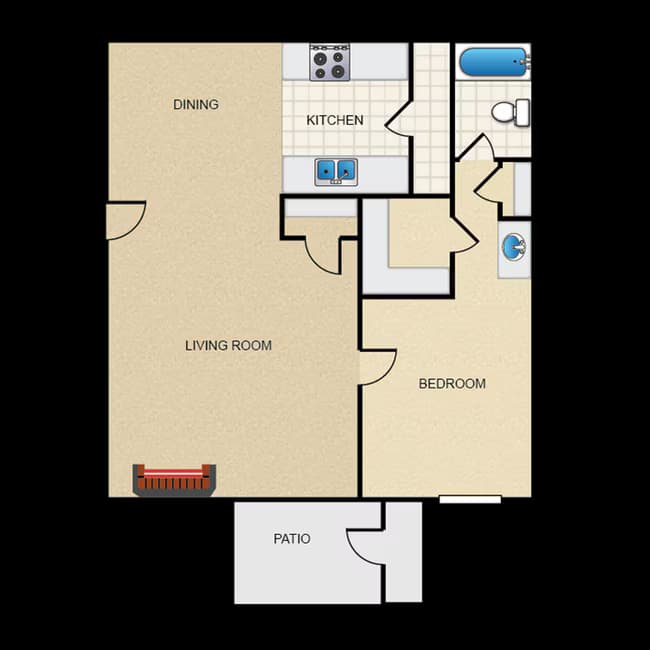 Unit 626 333 floor plan