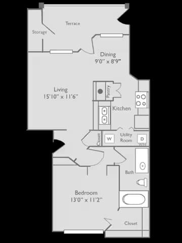 P-A2 P1623 floor plan