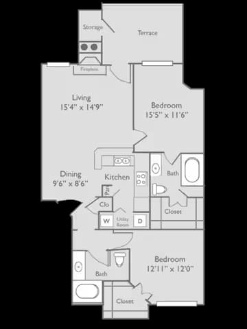 Unit P0932 P0932 floor plan