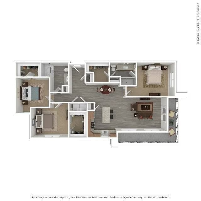 3 Beds • 2 Bath 5114 floor plan