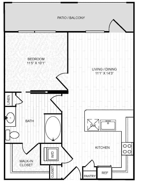 Unit 533 533 floor plan