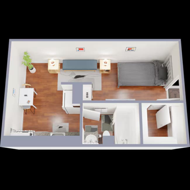 0/1 floor plan