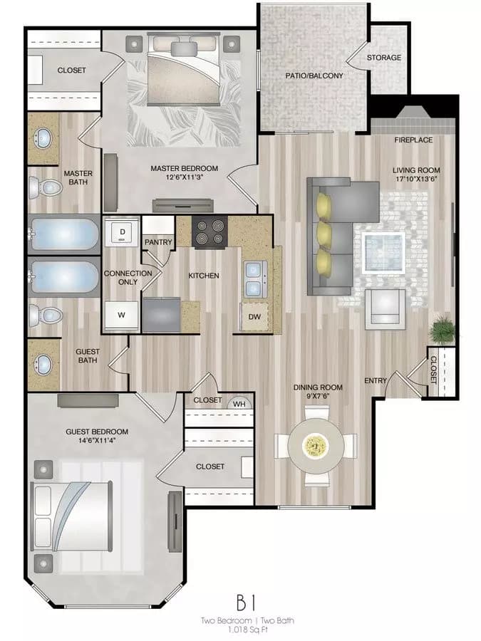 B2 1036 floor plan