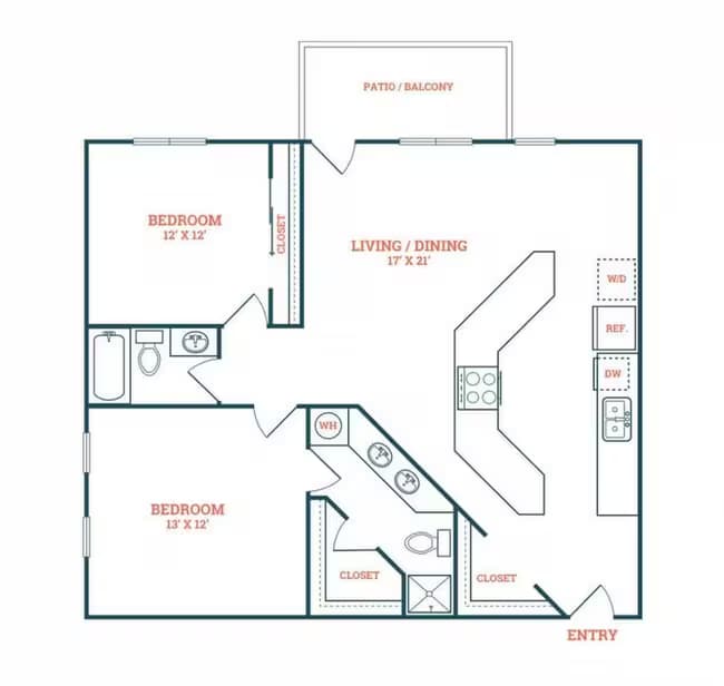 B2 21-303 floor plan