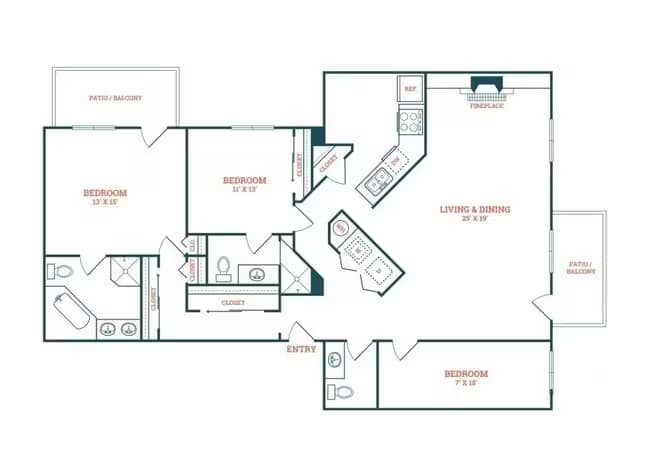 C1 17-100 floor plan
