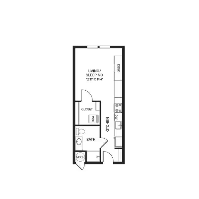 Deco A-1208 floor plan