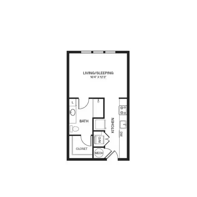 Unit B-1144 C-2526 floor plan