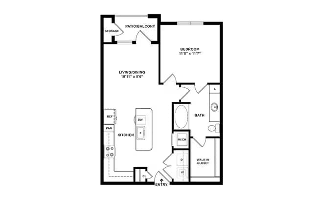 Unit 7203 9320 floor plan