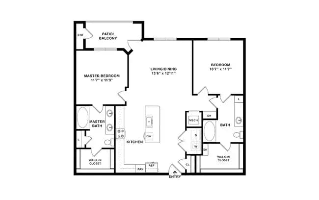 The Lakeyard - B1 4208 floor plan