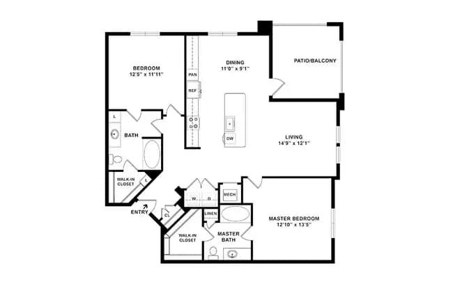 Unit 5302 2302 floor plan