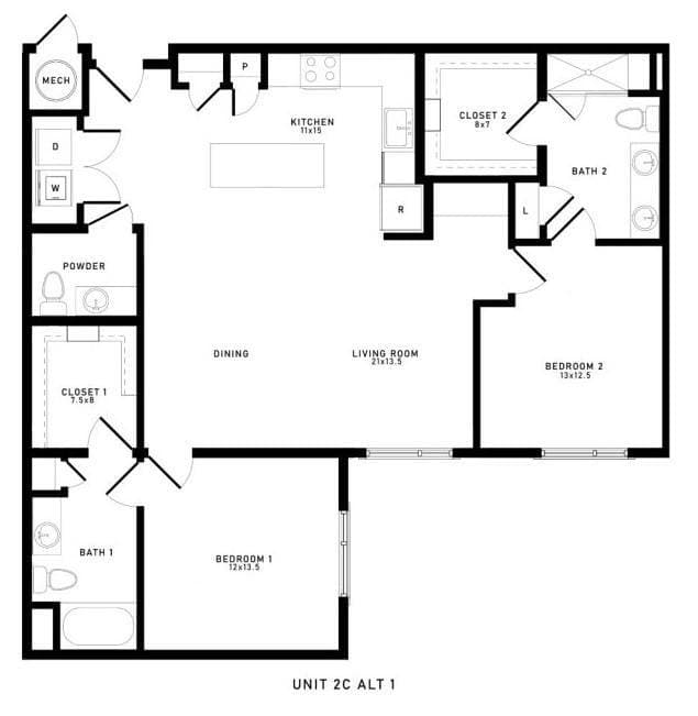 B2 1526 floor plan