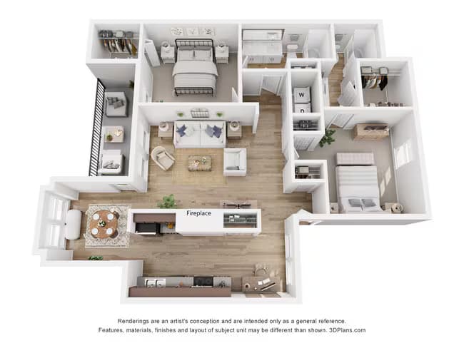 Unit F318 F318 floor plan