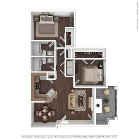 Unit 1336 1133 floor plan