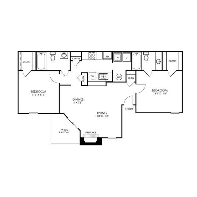 B1 Renovated 2068 floor plan