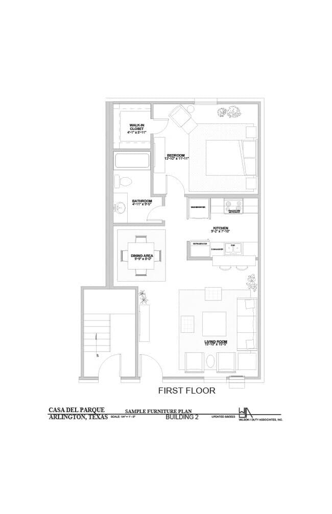 1 Bed • 1 Bath floor plan