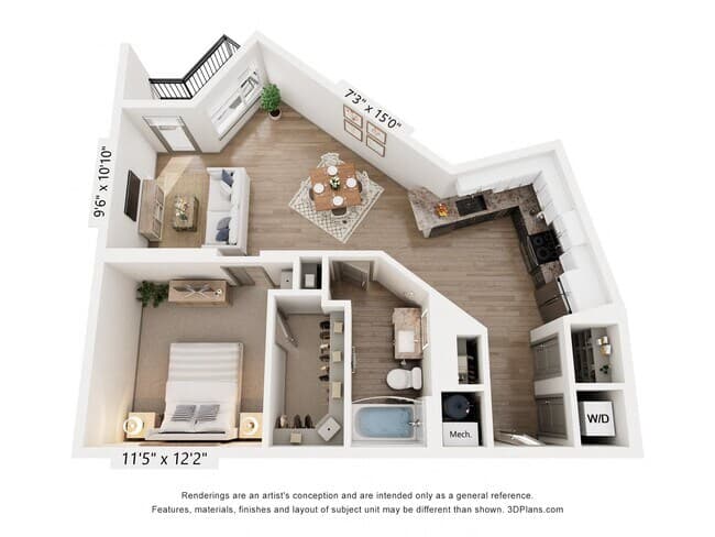 A7 206 floor plan