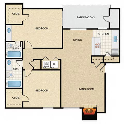Unit 1521 1111 floor plan