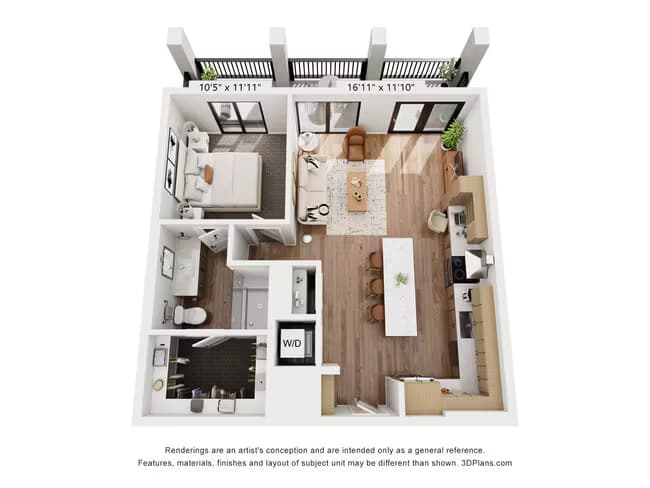 Unit 316 309 floor plan