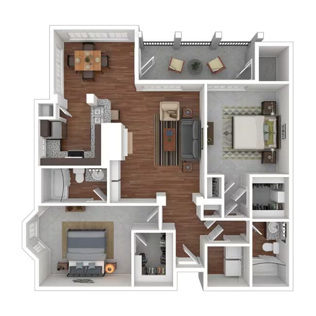 2B 1521 floor plan