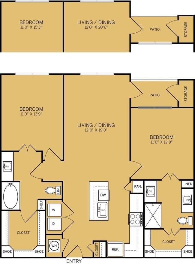 Unit 1307 1307 floor plan