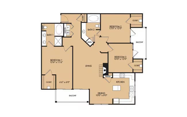 C2 -3x2 612 floor plan