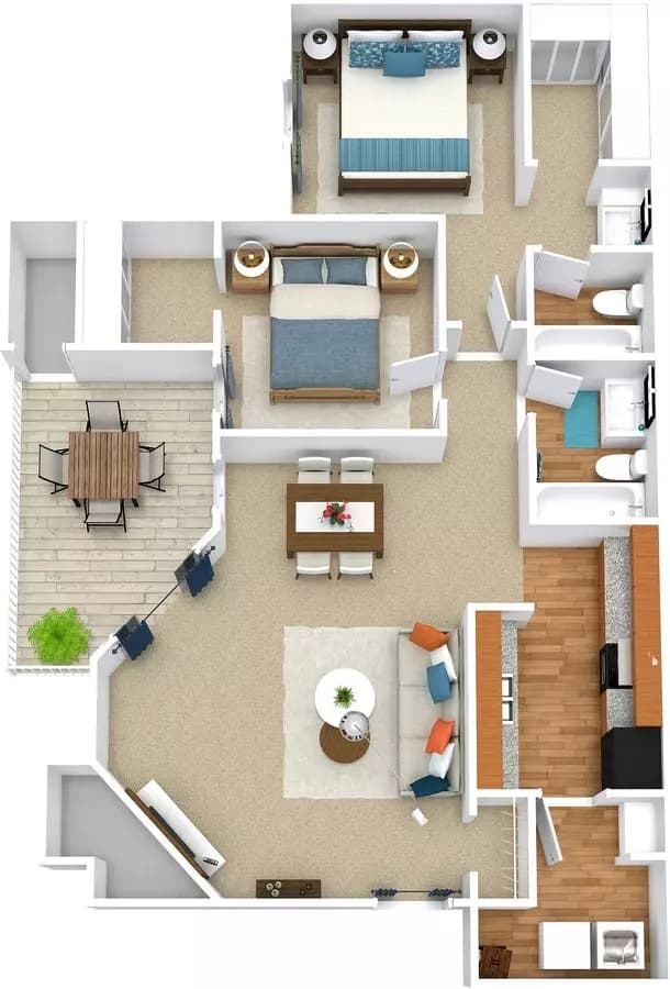 B2F 1321 floor plan