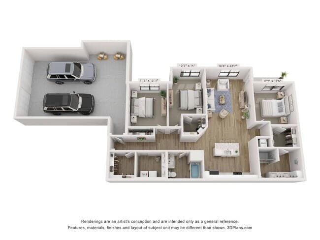 Ashby - Attached Garage 401 floor plan