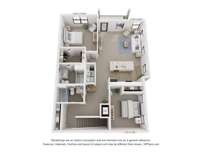 Unit 1407 1407 floor plan