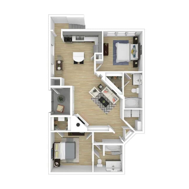 3 Beds • 2 Bath 1428 floor plan
