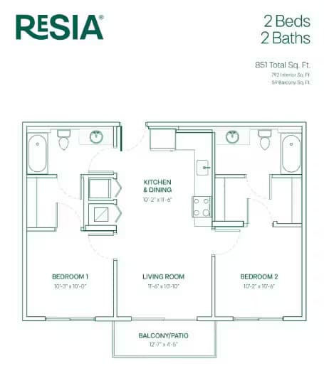 Unit 2304 2304 floor plan