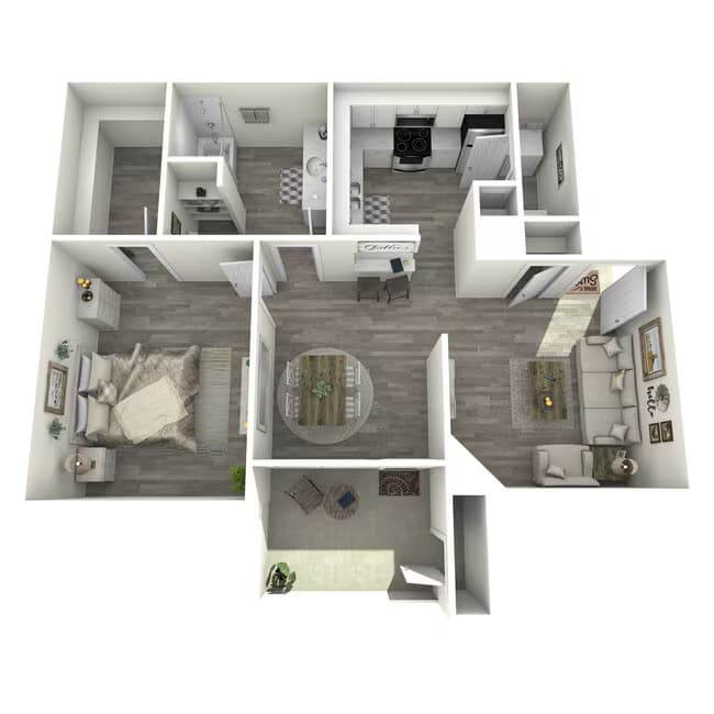 1 Bed • 1 Bath 3042 floor plan