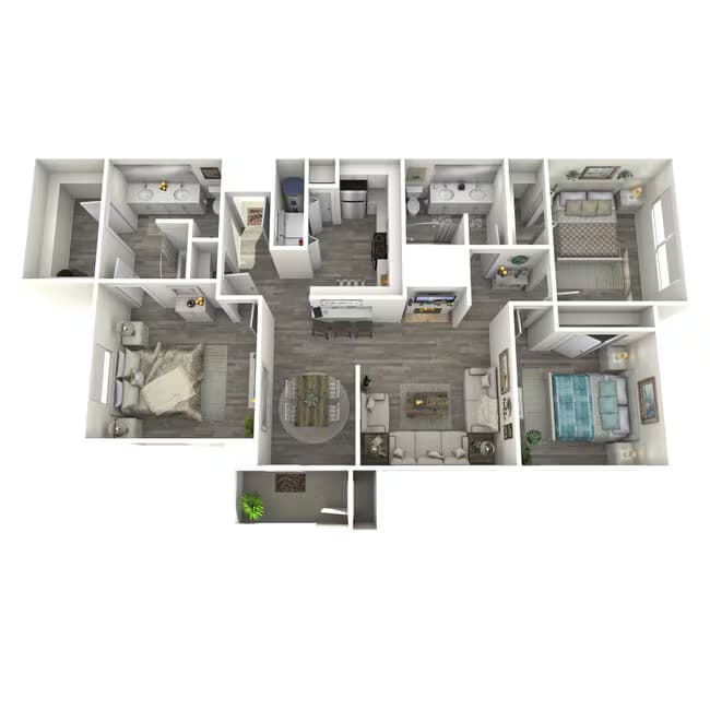 3 Beds • 2 Bath 2098 floor plan
