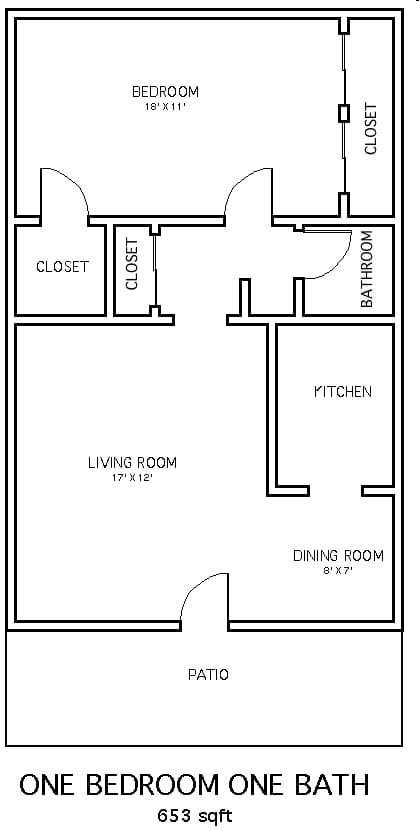 1 Bed • 1 Bath 313 floor plan
