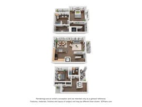 Townhome 3 1401 floor plan