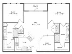 C6 1-1447 floor plan