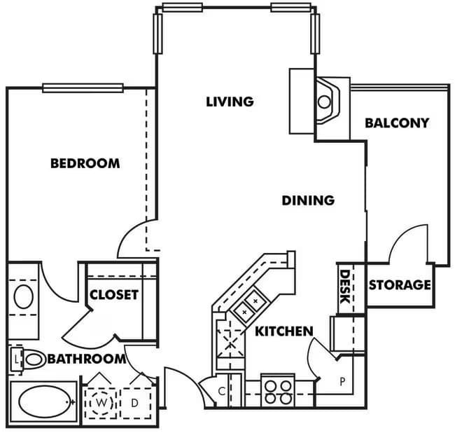 Unit 1714 1714 floor plan