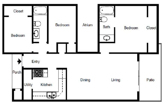 Unit 1208DKN 1208DKN floor plan